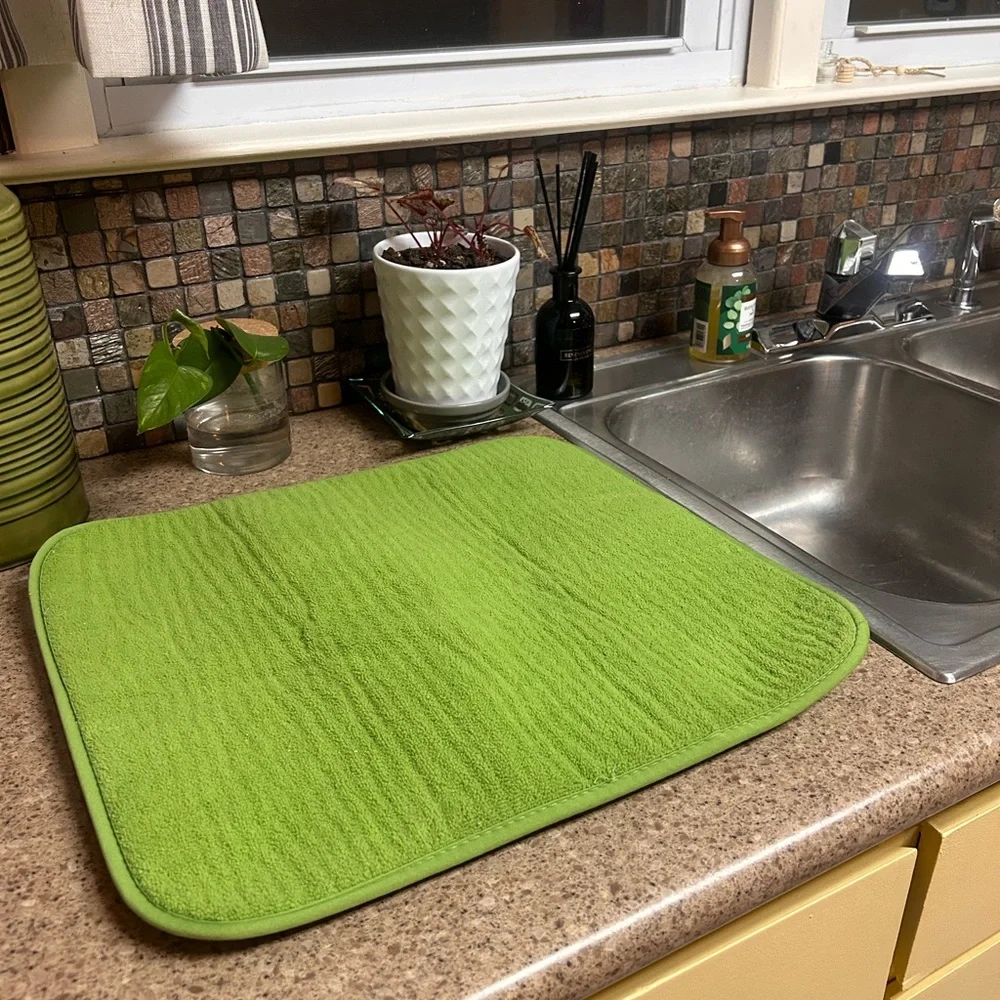 ESSENTIALHOME | Lime Green Kitchen Drying Mat